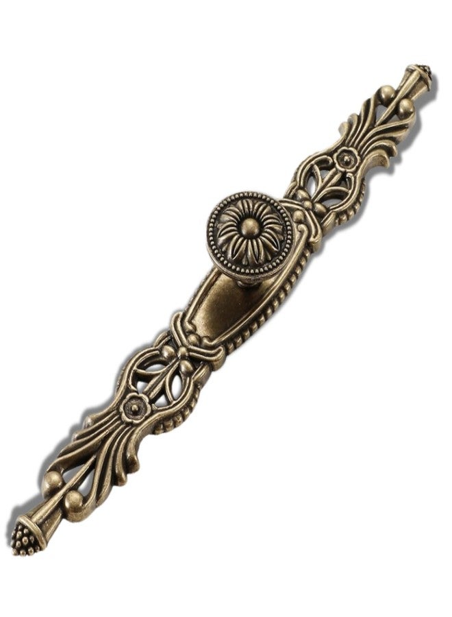 Ahamo Antique Brass Drawer Handles & Pulls - Traditional 160mm Hole Center Cupboard Handle, Vintage Brass Handles for Cabinets, Doors, Wardrobes & Furniture (Set of 1) - Image 1